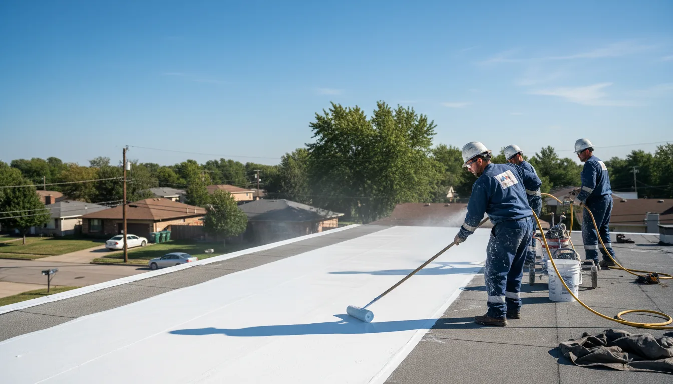 Commercial roof coating in Rice, MN near me